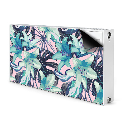 Magnetic radiator cover Painted lilies