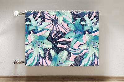 Magnetic radiator cover Painted lilies