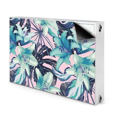 Magnetic radiator cover Painted lilies