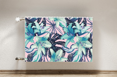 Magnetic radiator cover Painted lilies