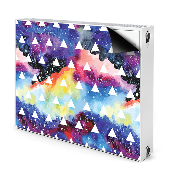 Decorative radiator cover Space triangles