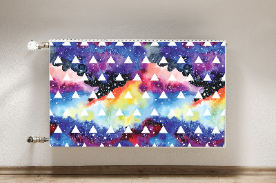 Decorative radiator cover Space triangles