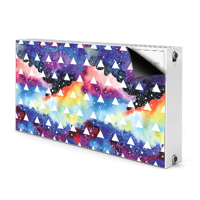 Decorative radiator cover Space triangles