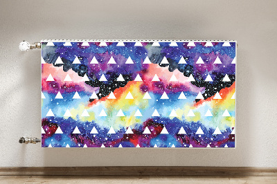 Decorative radiator cover Space triangles