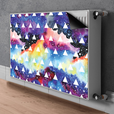 Decorative radiator cover Space triangles