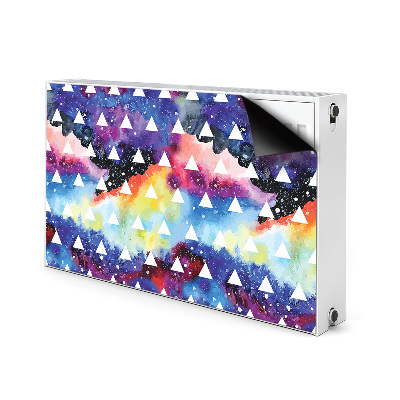 Decorative radiator cover Space triangles