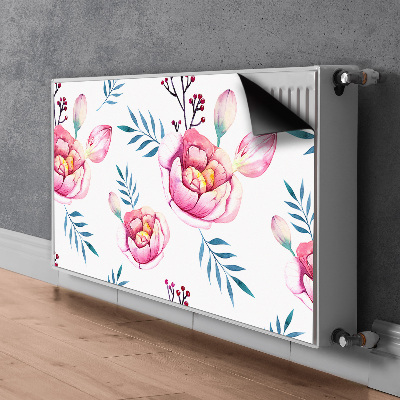 Printed radiator mat Flowers