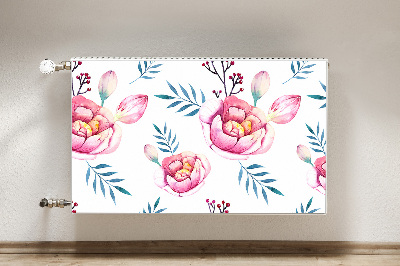 Printed radiator mat Flowers