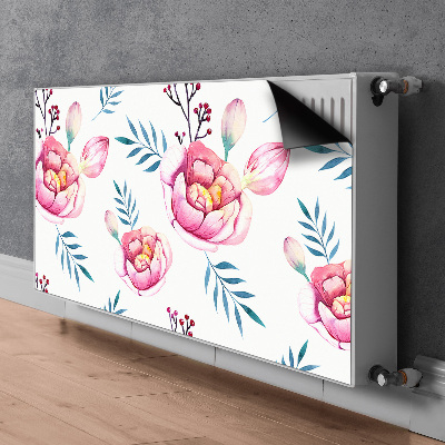 Printed radiator mat Flowers