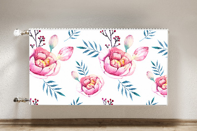 Printed radiator mat Flowers