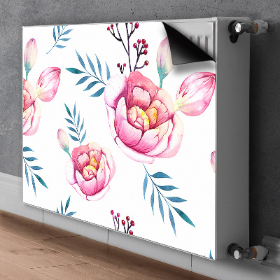 Printed radiator mat Flowers