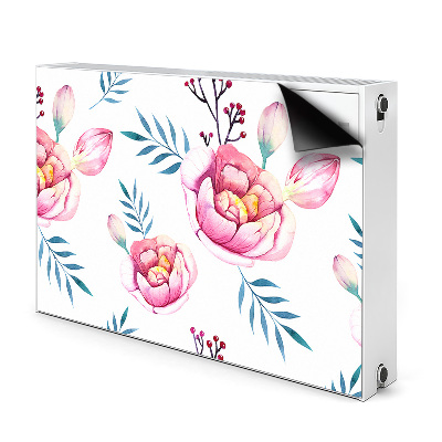 Printed radiator mat Flowers