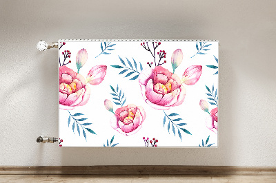 Printed radiator mat Flowers