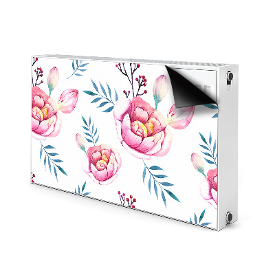 Printed radiator mat Flowers