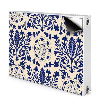 Magnetic radiator cover Blue pattern