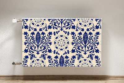 Magnetic radiator cover Blue pattern