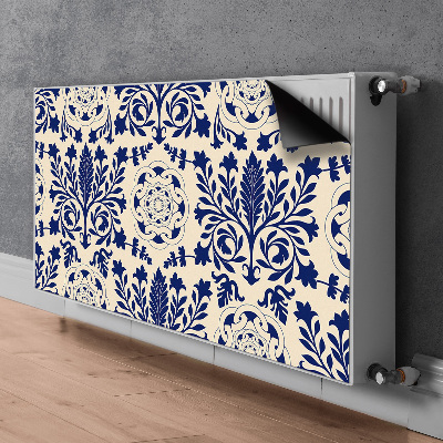 Magnetic radiator cover Blue pattern