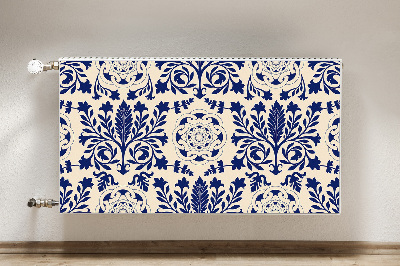 Magnetic radiator cover Blue pattern