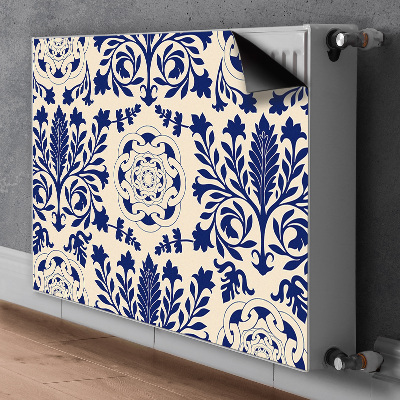 Magnetic radiator cover Blue pattern