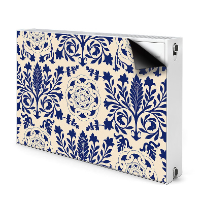 Magnetic radiator cover Blue pattern