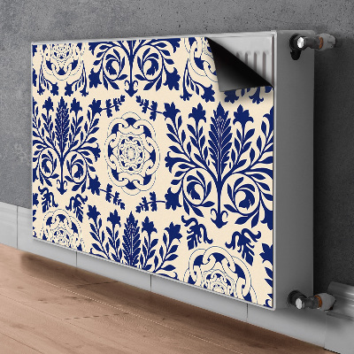 Magnetic radiator cover Blue pattern