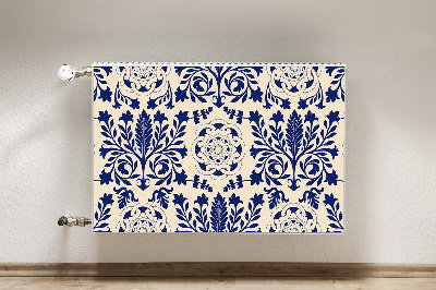 Magnetic radiator cover Blue pattern