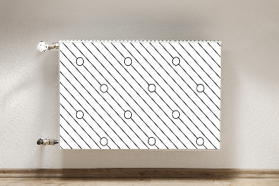 Magnetic radiator mat Striped pattern