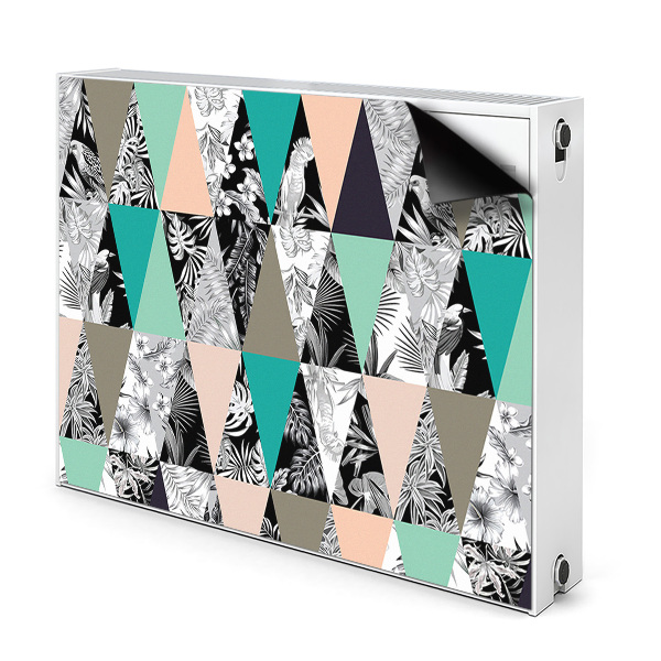 Magnetic radiator mat Tropical patchwork