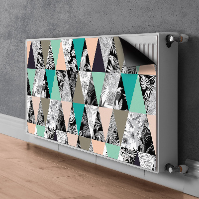 Magnetic radiator mat Tropical patchwork