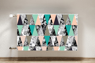 Magnetic radiator mat Tropical patchwork