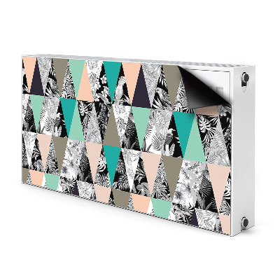 Magnetic radiator mat Tropical patchwork