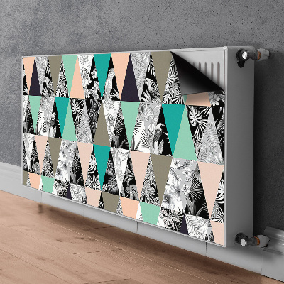 Magnetic radiator mat Tropical patchwork