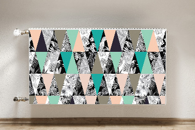 Magnetic radiator mat Tropical patchwork