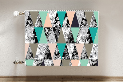 Magnetic radiator mat Tropical patchwork