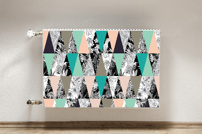 Magnetic radiator mat Tropical patchwork