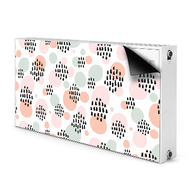 Decorative radiator cover Colorful dots