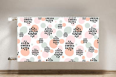 Decorative radiator cover Colorful dots