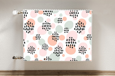 Decorative radiator cover Colorful dots