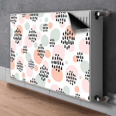 Decorative radiator cover Colorful dots