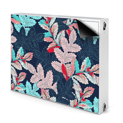 Printed radiator mat Deciduous pattern