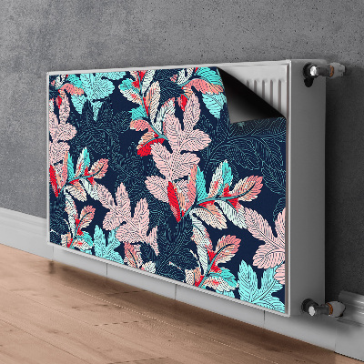 Printed radiator mat Deciduous pattern