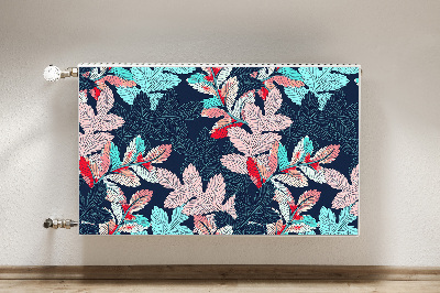 Printed radiator mat Deciduous pattern