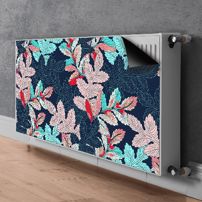 Printed radiator mat Deciduous pattern