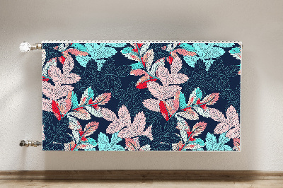 Printed radiator mat Deciduous pattern