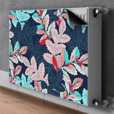 Printed radiator mat Deciduous pattern