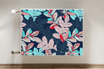 Printed radiator mat Deciduous pattern