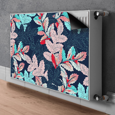 Printed radiator mat Deciduous pattern