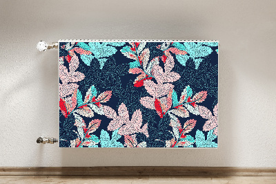 Printed radiator mat Deciduous pattern