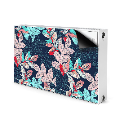 Printed radiator mat Deciduous pattern