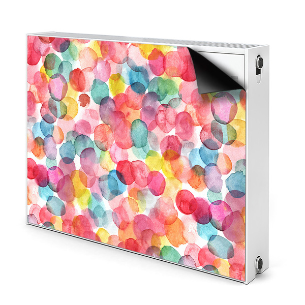 Decorative radiator cover Colorful bubbles